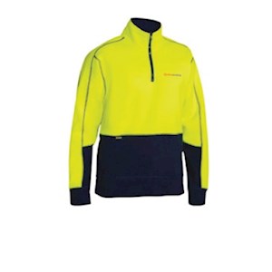 Urban Services Hi Vis Fleece 1/4 Zip Pullover (with sleeve lines)