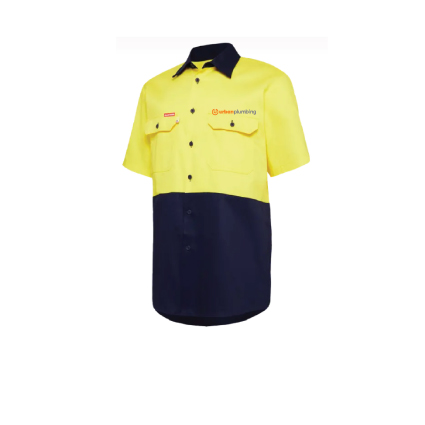 Urban Services Hi-Vis 2 Tone Vented Cotton SS Shirt
