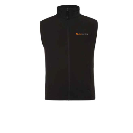 Urban Services Softshell Vest- Orange &amp; Grey Logo