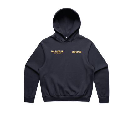 Washed Up Clothing Ink Blue Hoodie