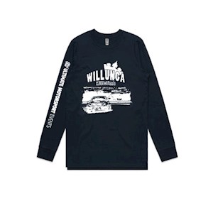 Willunga Hill Climb LS T-Shirt - Navy